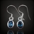 Topáz ezüst fülbevaló