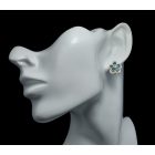 Topáz ezüst fülbevaló