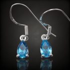 Topáz ezüst fülbevaló