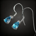 Topáz ezüst fülbevaló