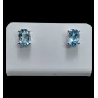 Topáz ezüst fülbevaló