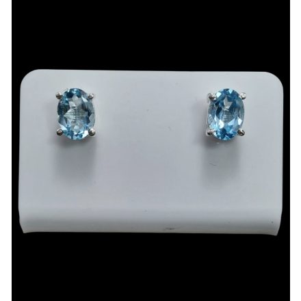 Topáz ezüst fülbevaló