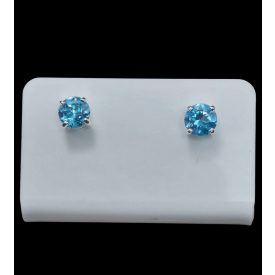 Topáz ezüst fülbevaló