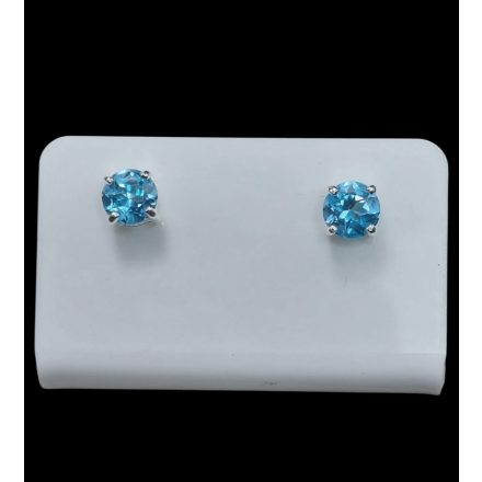 Topáz ezüst fülbevaló