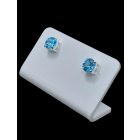 Topáz ezüst fülbevaló