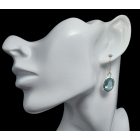 Topáz ezüst fülbevaló