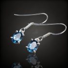 Topáz ezüst fülbevaló