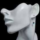 Topáz ezüst fülbevaló