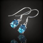 Topáz ezüst fülbevaló