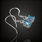 Topáz ezüst fülbevaló