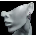 Topáz ezüst fülbevaló