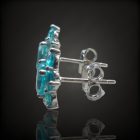 Topáz ezüst fülbevaló