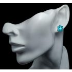 Topáz ezüst fülbevaló