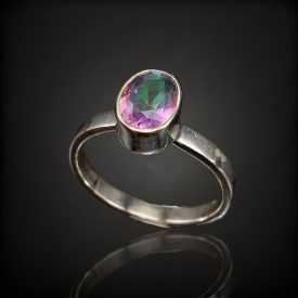 Topáz ezüst gyűrű