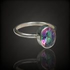 Topáz ezüst gyűrű