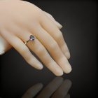 Topáz ezüst gyűrű