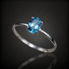 Topáz ezüst gyűrű