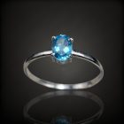 Topáz ezüst gyűrű