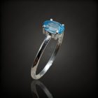 Topáz ezüst gyűrű