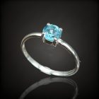 Topáz ezüst gyűrű