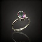 Topáz ezüst gyűrű