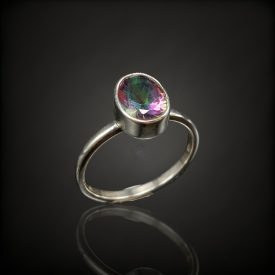 Topáz ezüst gyűrű