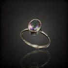 Topáz ezüst gyűrű