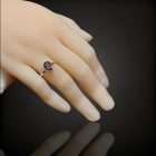 Topáz ezüst gyűrű