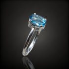 Topáz ezüst gyűrű