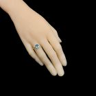 Topáz ezüst gyűrű