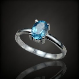 Topáz ezüst gyűrű