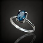 Topáz ezüst gyűrű
