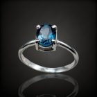 Topáz ezüst gyűrű