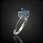 Topáz ezüst gyűrű