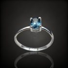 Topáz ezüst gyűrű