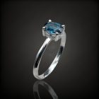 Topáz ezüst gyűrű