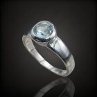 Topáz ezüst gyűrű