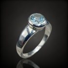 Topáz ezüst gyűrű