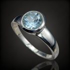 Topáz ezüst gyűrű