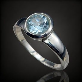 Topáz ezüst gyűrű