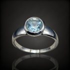 Topáz ezüst gyűrű