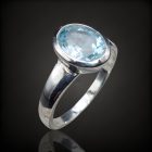 Topáz ezüst gyűrű