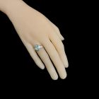 Topáz ezüst gyűrű