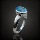 Topáz ezüst gyűrű