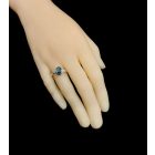 Topáz ezüst gyűrű