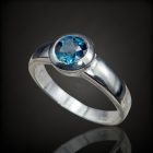 Topáz ezüst gyűrű