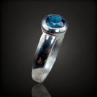 Topáz ezüst gyűrű