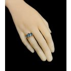 Topáz ezüst gyűrű