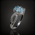 Topáz ezüst gyűrű