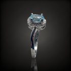 Topáz ezüst gyűrű